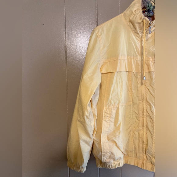 Catalina Vintage Track Windbreaker Jacket Yellow Gold Size Medium Lined - Picture 4 of 9